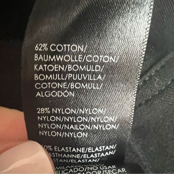 Stitch Fix Liverpool Kolten Denim Jacket Womens Medium Black Button Powerflex - Picture 10 of 11